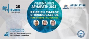 Webinaire AFMAPATH du 25 février 2022 : La prise en charge chirurgicale de l&#039;emphysème pulmonaire